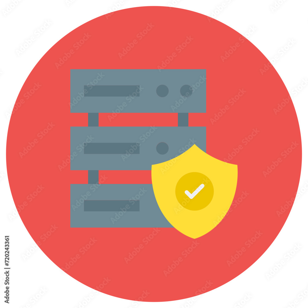 Database Security icon vector image. Can be used for Web Hosting. Database Security icon vector image. Can be used for Web Hosting.
