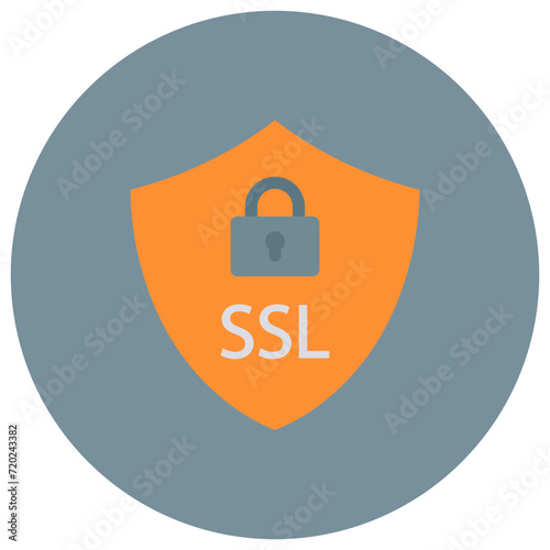 SSL icon vector image. Can be used for Web Hosting.