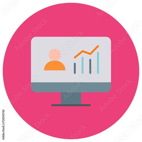 Website Traffic icon vector image. Can be used for Web Hosting.