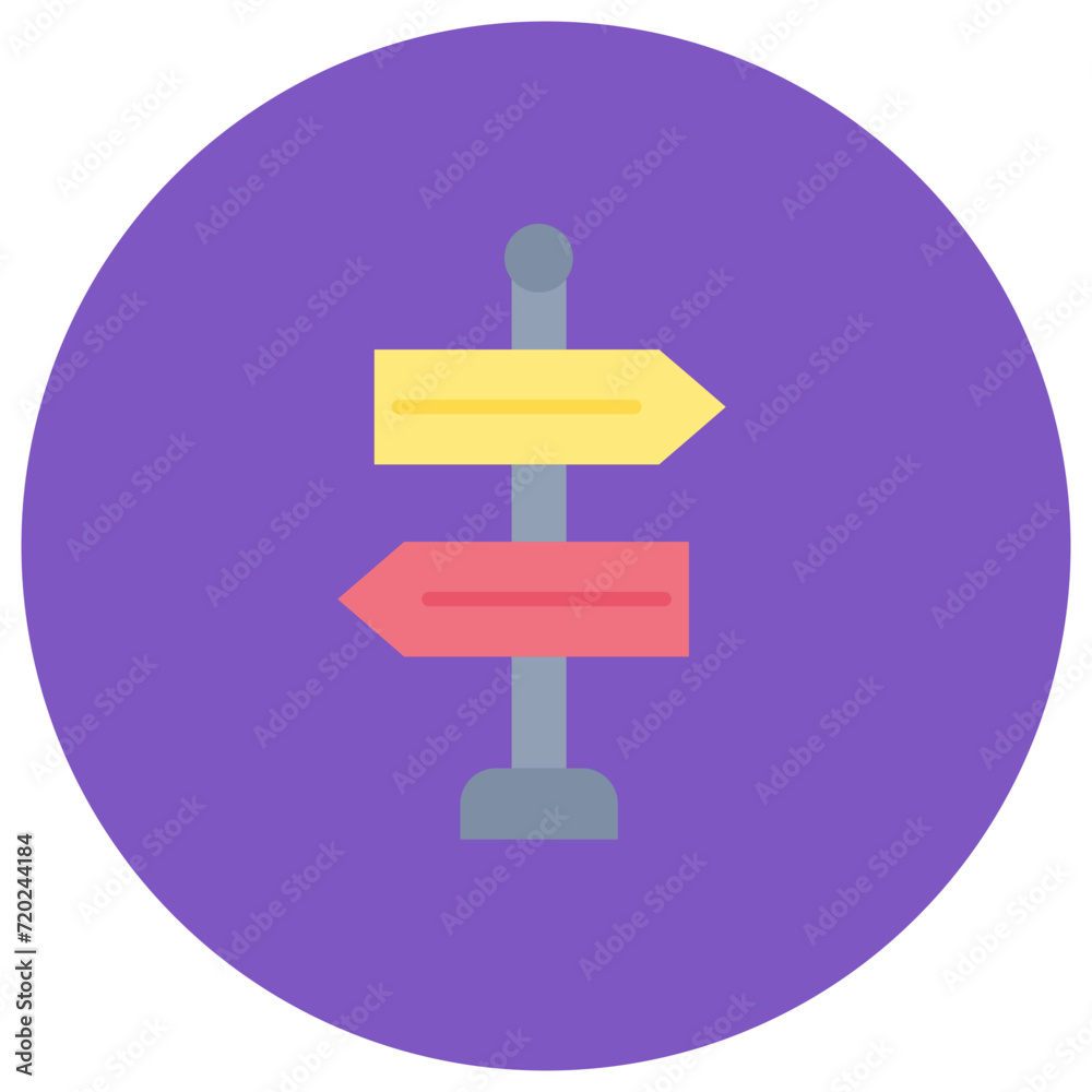 Street Sign icon vector image. Can be used for City Elements. Street Sign icon vector image. Can be used for City Elements.