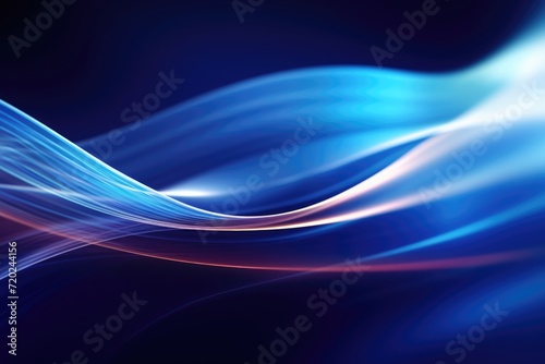 Abstract wave technology background with blue light digital effect