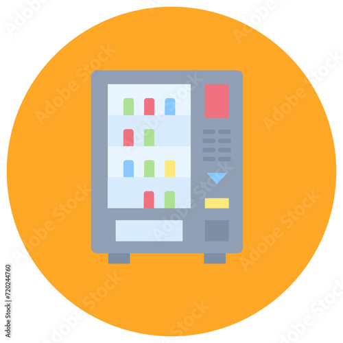 Vending Machine icon vector image. Can be used for City Elements.