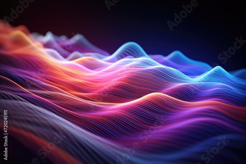 Equalizer sound wave background illustration.