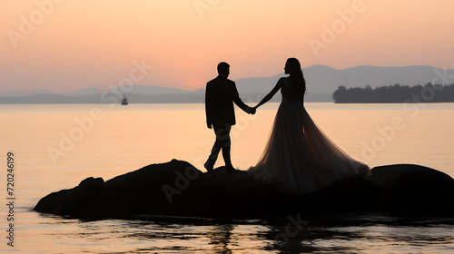 A loving couple is having f...