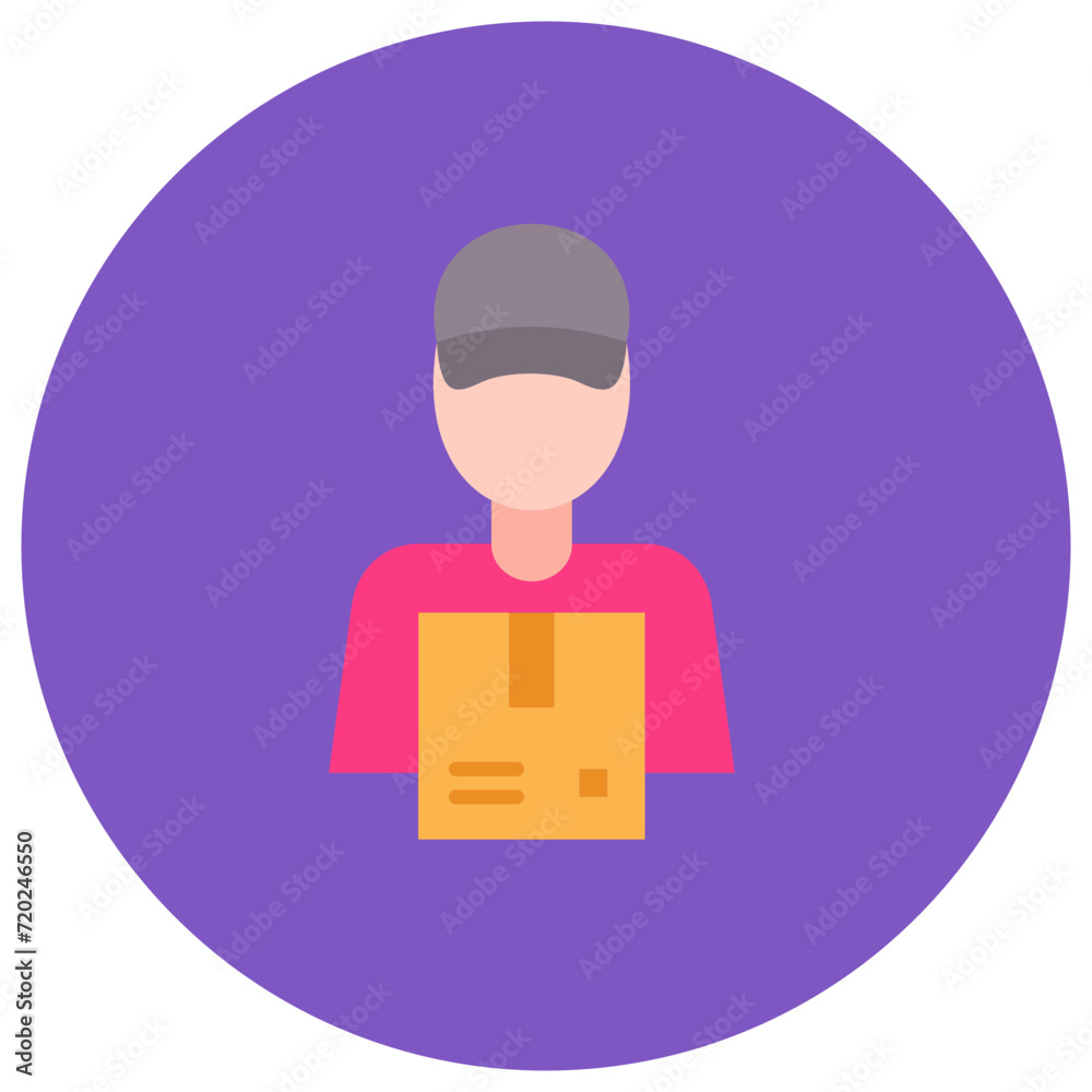 Delivery Man icon vector image. Can be used for ECommerce. Delivery Man icon vector image. Can be used for ECommerce.