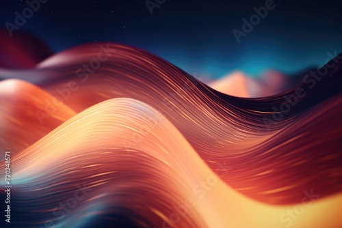 Colorful dynamic wave illustration on abstract background.