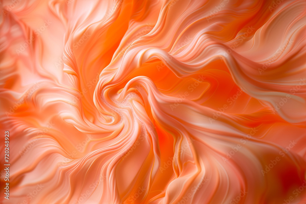 Peach Fuzz Whirls: Abstract Art of Natural Stone Patterns