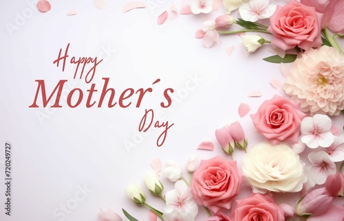 Happy Mother's Day greeting card social media post background made with AI  © Umar
