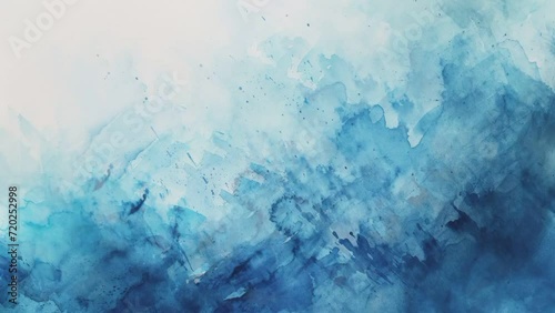 Loop animation of blue watercolor footage