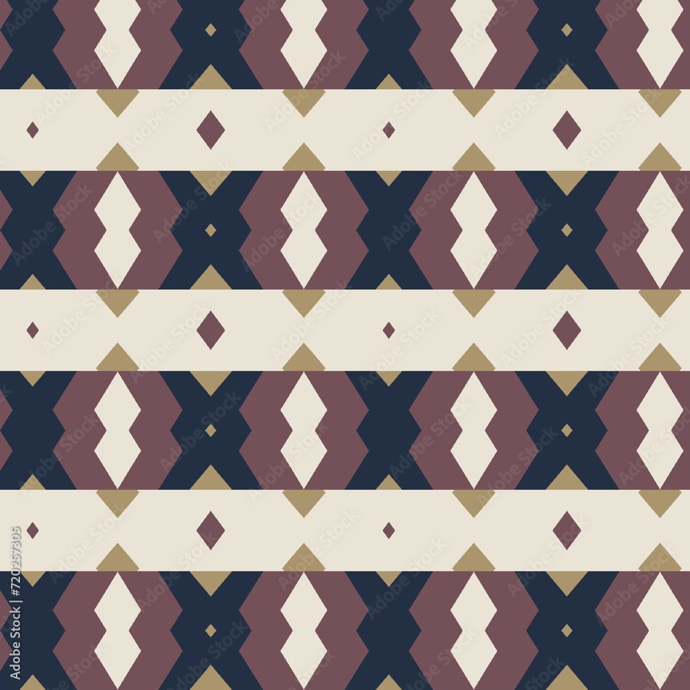 Abstract geometric ethnic pattern design for clothing, fabric, background, wallpaper, wrapping, batik. Knitwear, pixel pattern, embroidery style. Illustration Abstract geometric ethnic pattern design for clothing, fabric, background, wallpaper, wrapping, batik. Knitwear, pixel pattern, embroidery style. Illustration