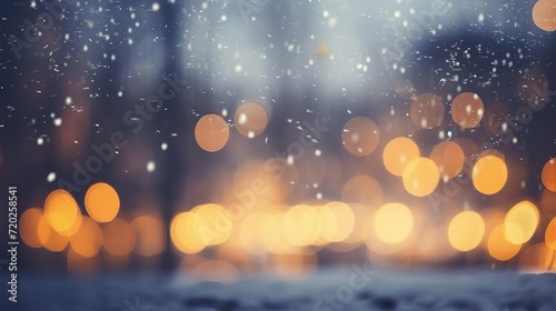 Illumination and snow blurred background © Yzid ART