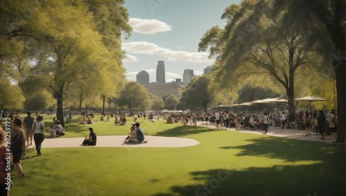 poeople in the park photo