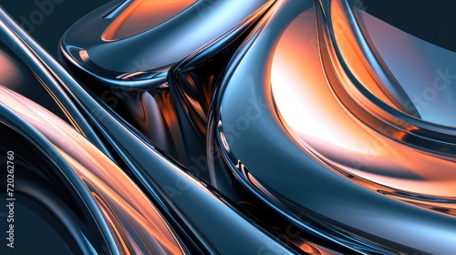 A mesmerizing 3D abstract render featuring vibrant colors and intricate patterns. © stocker