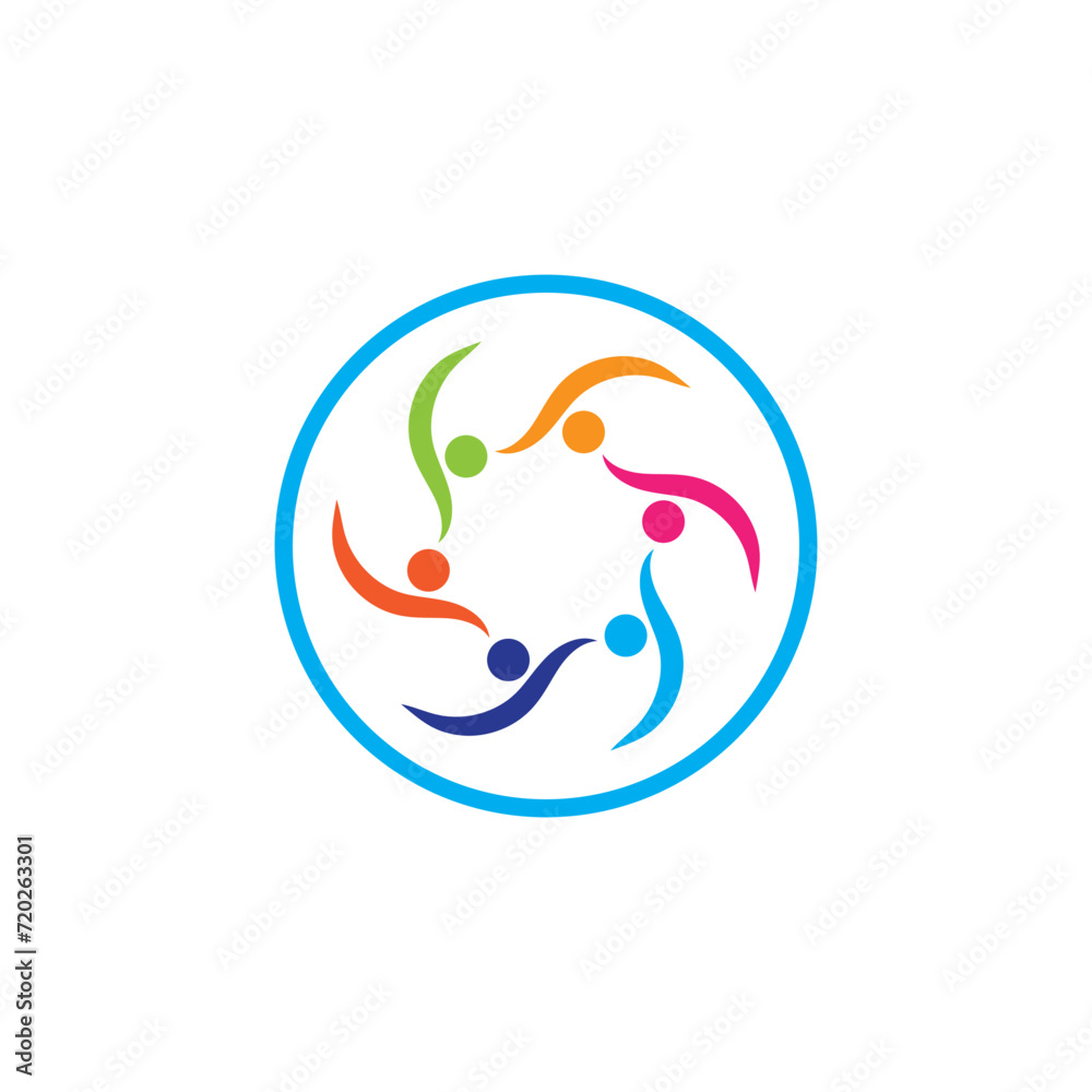 Community, network and social icon Community, network and social icon