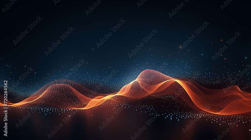 Abstract background of future network technology and network connections