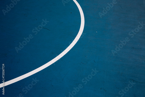 Modern basketball court floor design.
