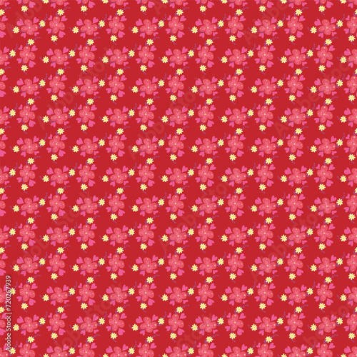 Free vector valentines flowers pattern in background.