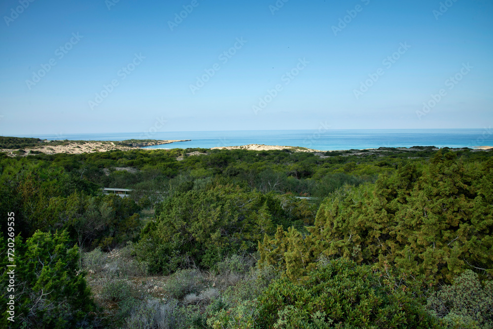 Road from RIzokarpaso going to Apostolos Andreas Cyprus 