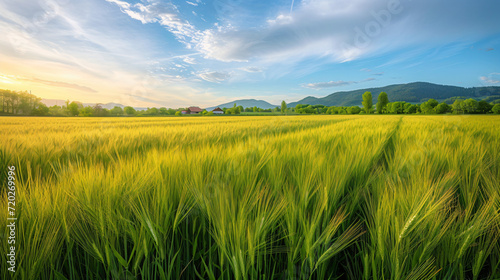 Germany bavaria vast barley field