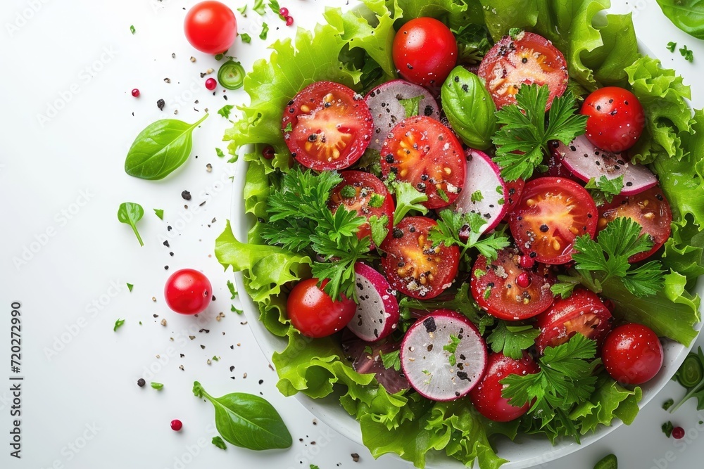 mixed vegetables salad isolated kitchen table professional advertising food photography mixed vegetables salad isolated kitchen table professional advertising food photography
