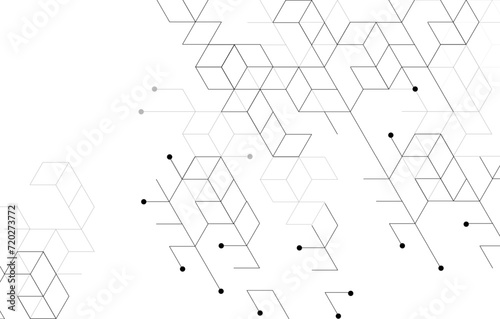  isometric vector blocks polygon shape pattern with dots