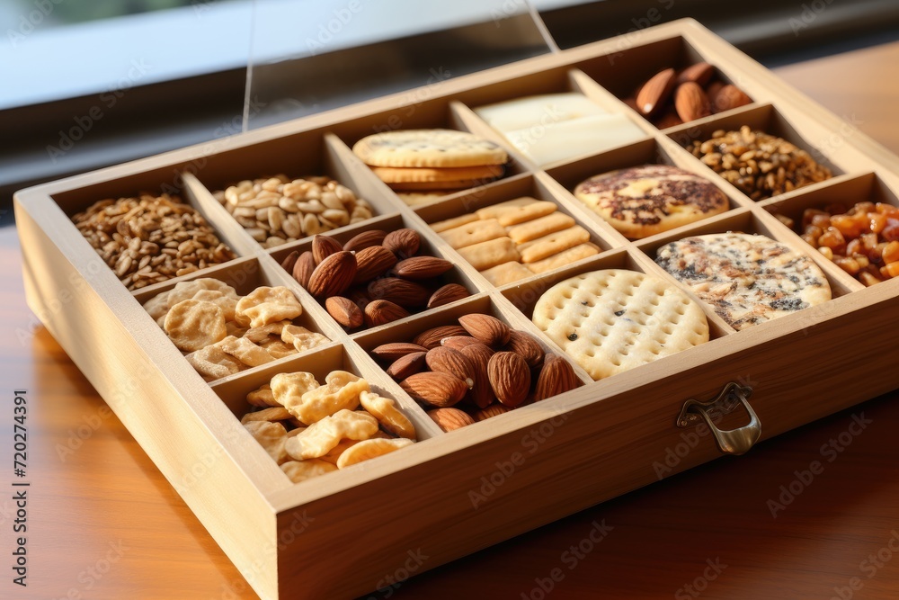 mixed snacks in boxes professional advertising food photography mixed snacks in boxes professional advertising food photography