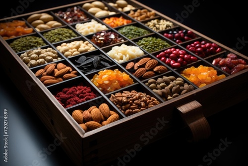 mixed snacks in boxes professional advertising food photography © MeyKitchen