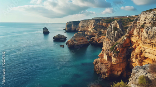 Rocky coastline Algarve