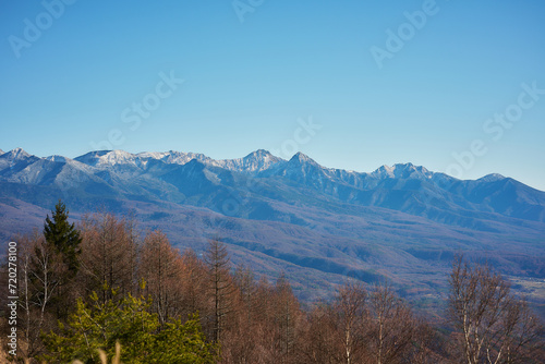 Fototapeta Naklejka Na Ścianę i Meble -  ビーナスラインから見た八ヶ岳