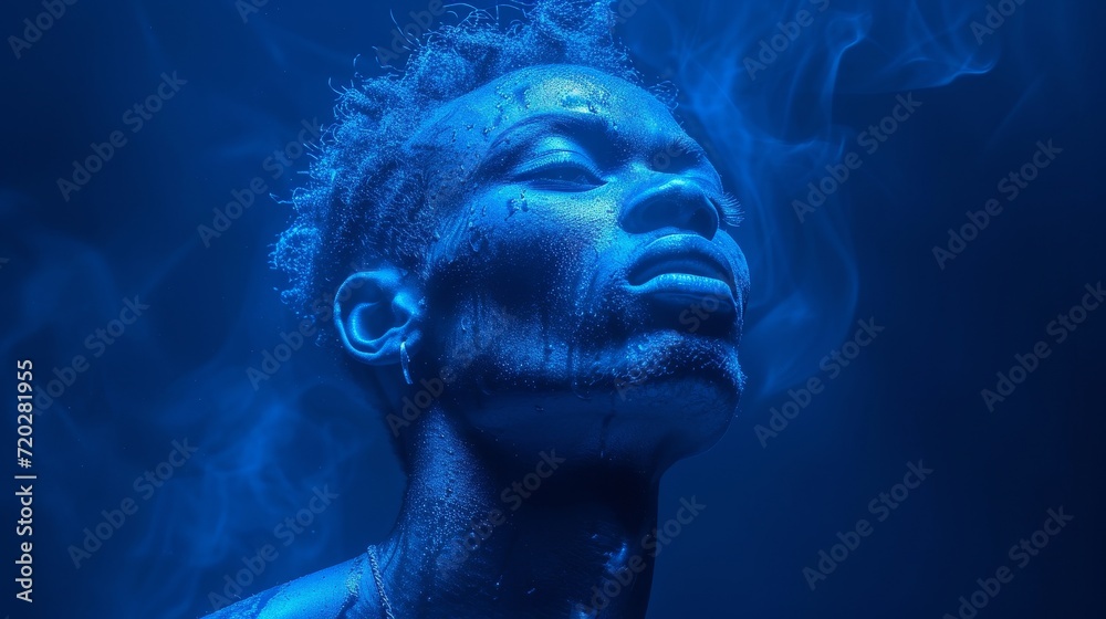 Stylish Man with Faux Hawk and Piercing in Digital Art Generative AI Stylish Man with Faux Hawk and Piercing in Digital Art Generative AI