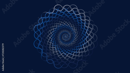 Abstract spiral net round vortex style background