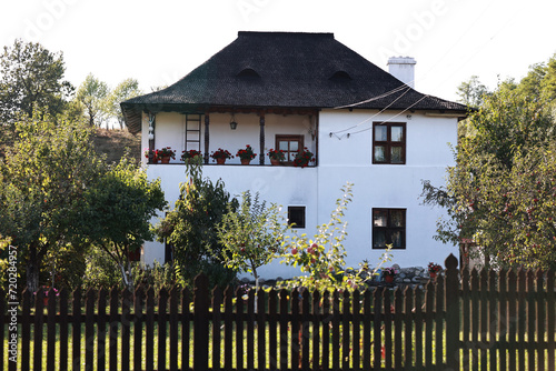 Traditional old house in the countryside in Romania.