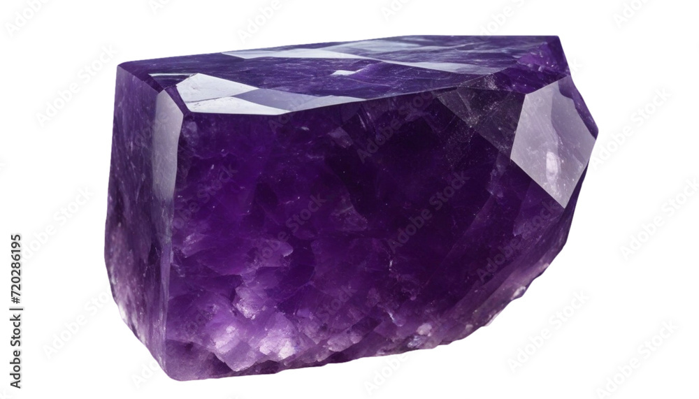 Amethyst gemstone, no background Amethyst gemstone, no background