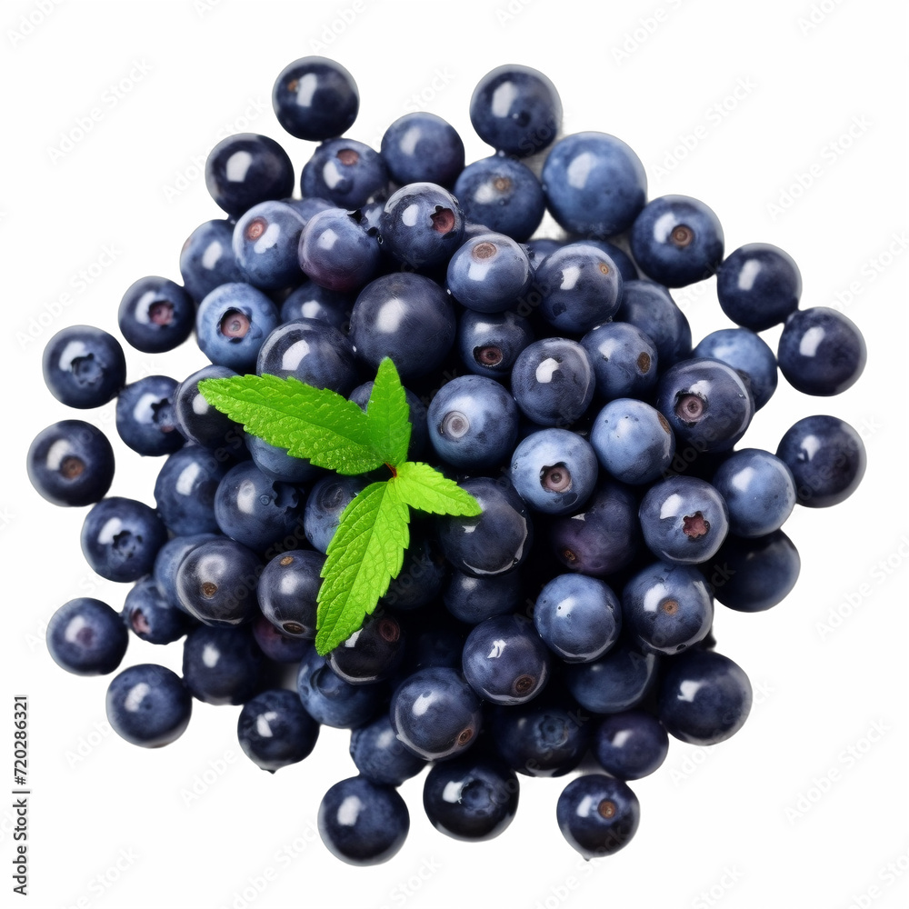 delicious blueberries, freshly picked from high mountain plantations