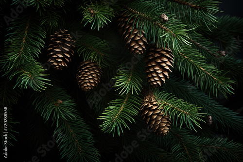 Pine cones. Spruce. Generative AI