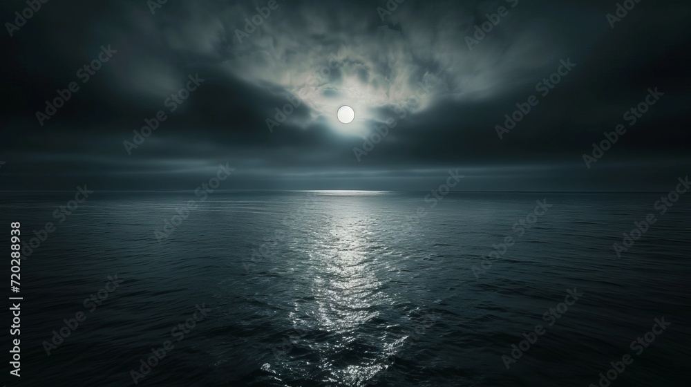 Obraz premium Moonlight landscape