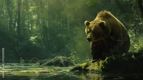 Bear in the rainforest