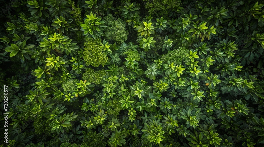 Isometric shot of a forest filled with flowers Isometric shot of a forest filled with flowers