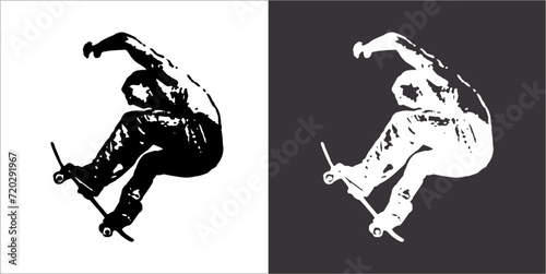 IIlustration Vector graphics of Skate icon