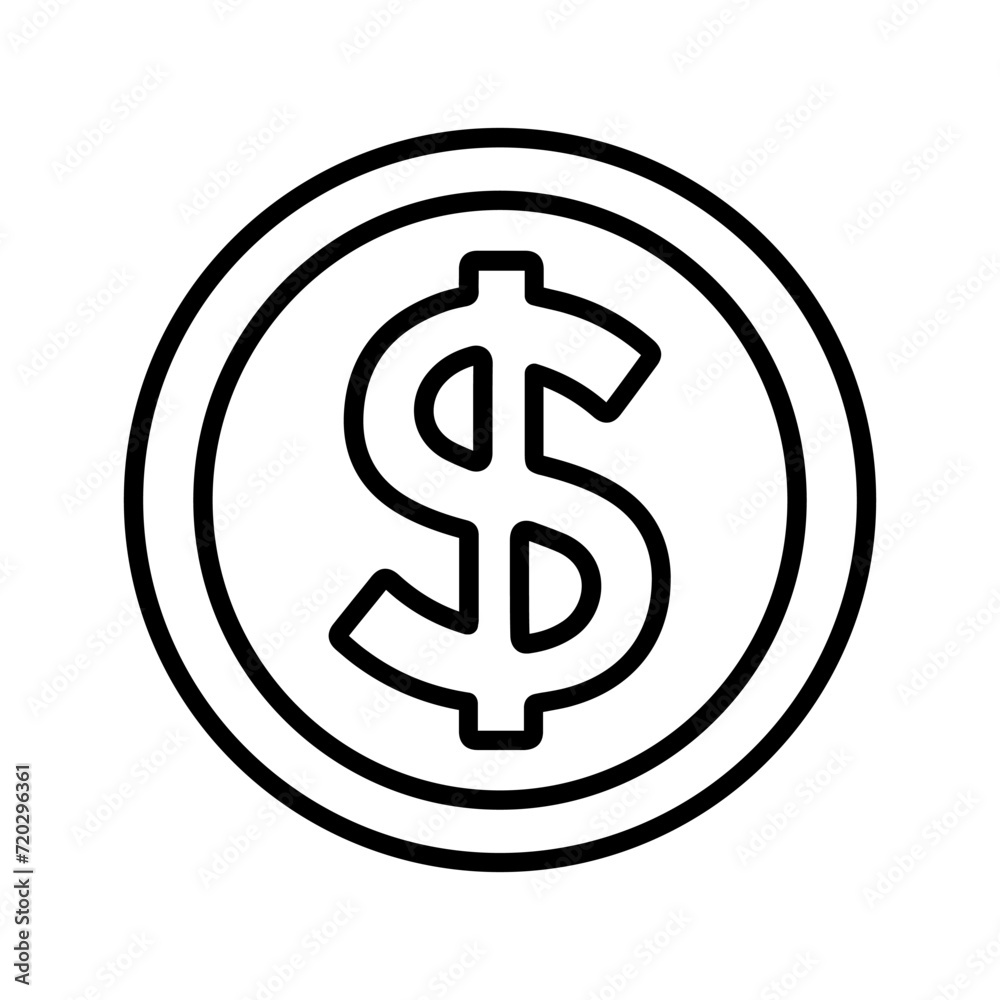 Dollar Symbol Vector Icon Dollar Symbol Vector Icon