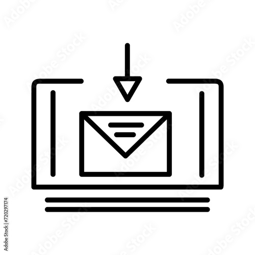 Mail Download Vector Icon