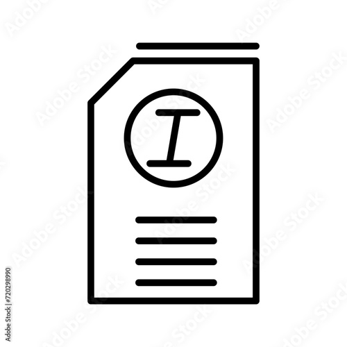 Italic Vector Icon