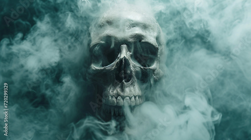 FA skeletons skull and smoke