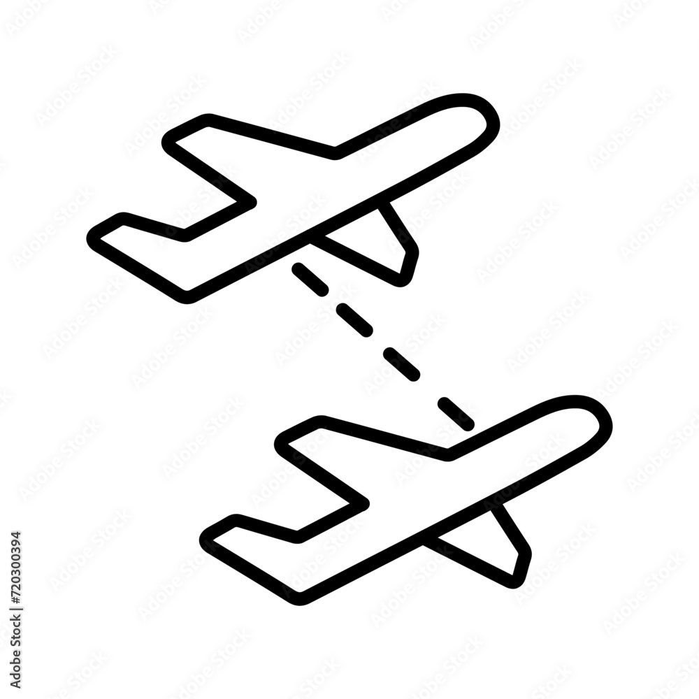 Multiple Flights Vector Icon Multiple Flights Vector Icon