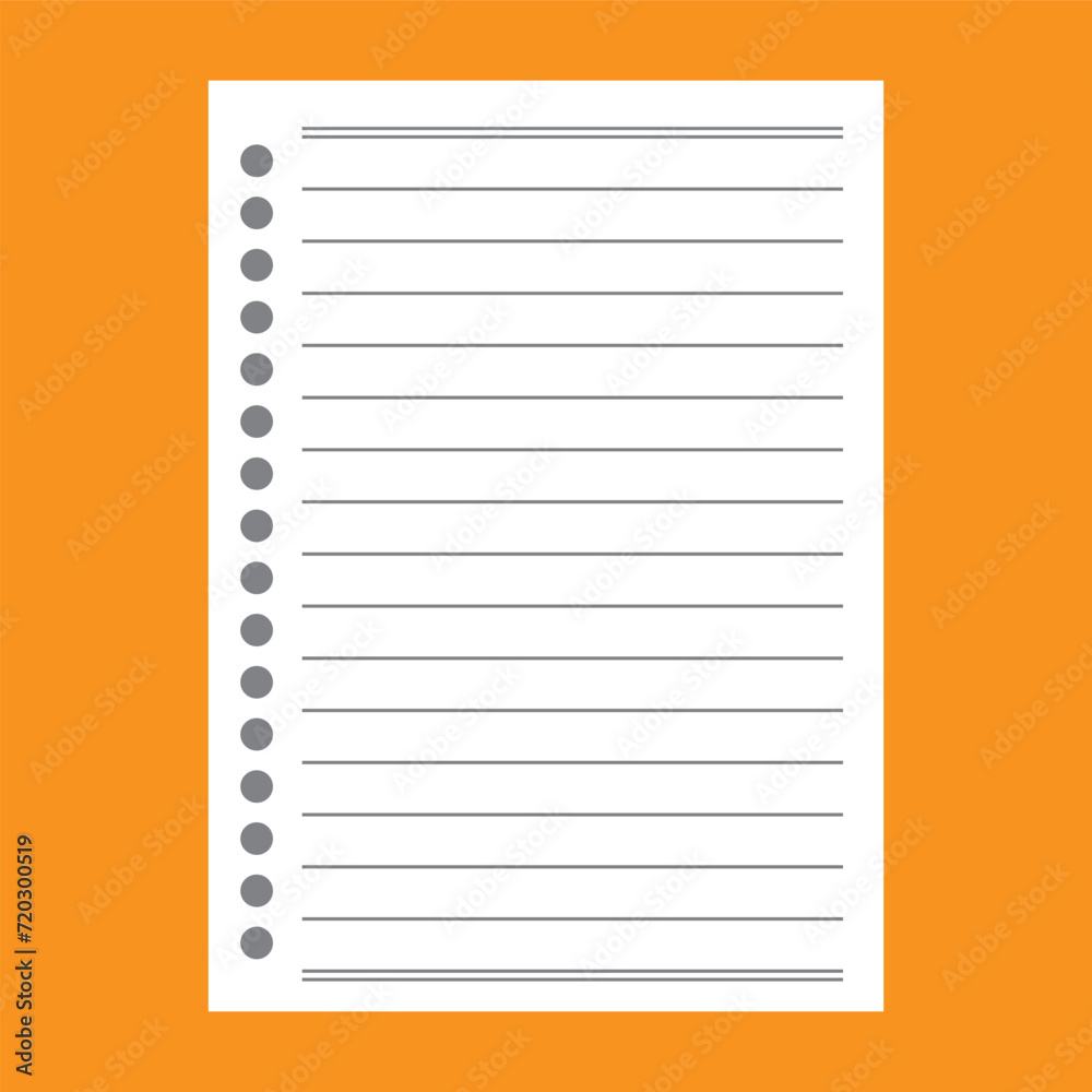 School notebook paper. Blank of note paper. Lined sheet. Notes list template. Notebook paper with lines isolated on background. Vector illustration. 11:11 School notebook paper. Blank of note paper. Lined sheet. Notes list template. Notebook paper with lines isolated on background. Vector illustration. 11:11