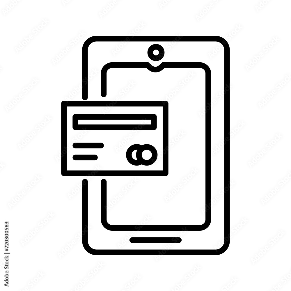 Mobile Banking Vector Icon Mobile Banking Vector Icon