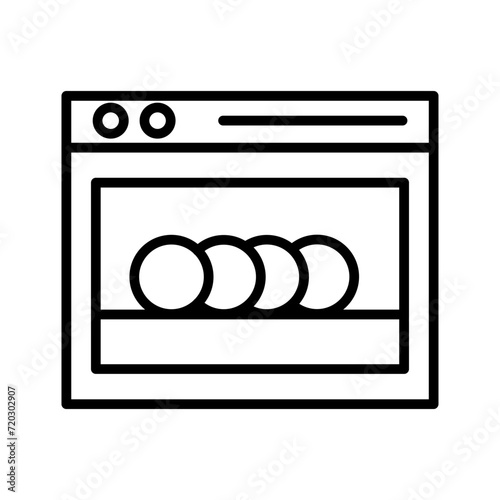 Dishwasher Vector Icon