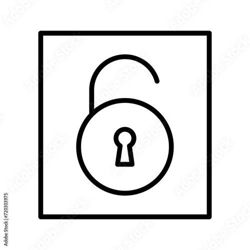 Open Lock I Vector Icon