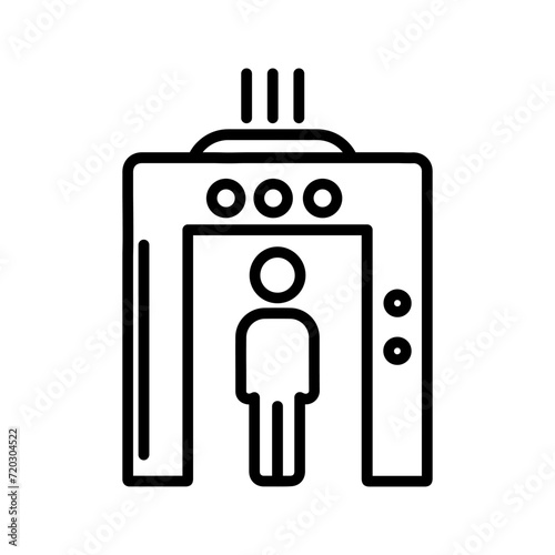 Airport Security Vector Icon