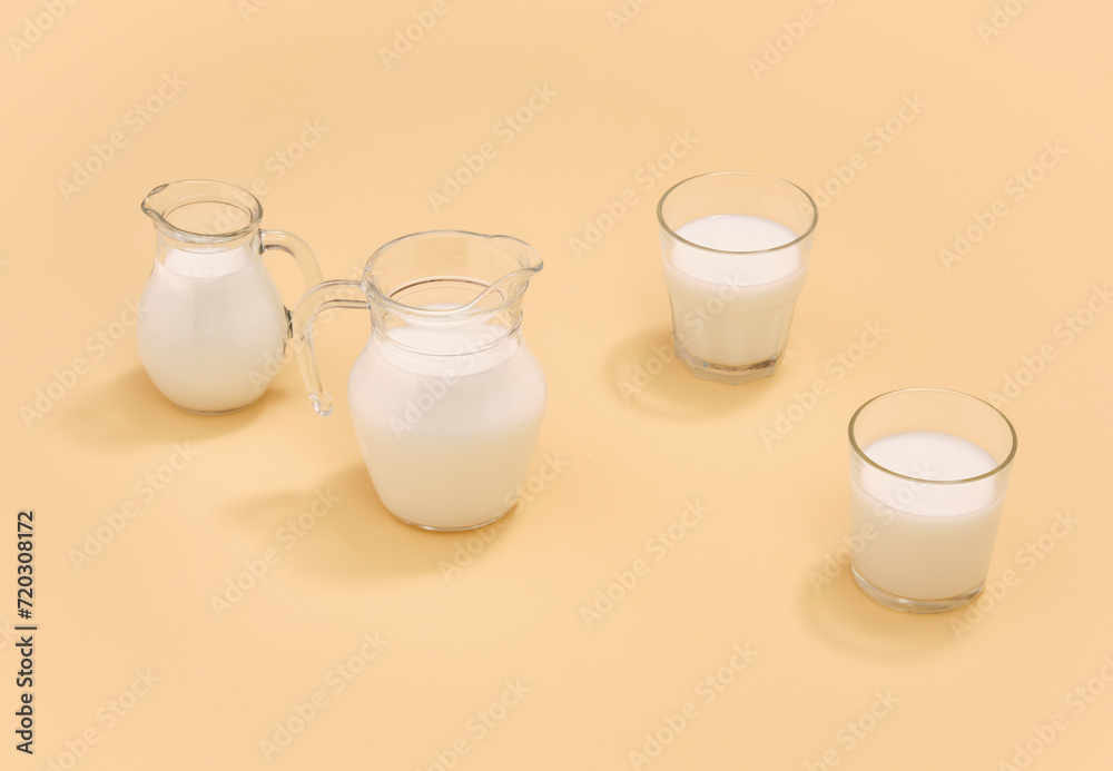 Fresh country milk for a healthy breakfast. Healthy drink and vitamins. Fresh country milk for a healthy breakfast. Healthy drink and vitamins.